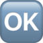 Download Ok Button emoji, Apple style