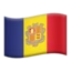 Flag: Andorra emoji on iPhone