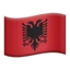 Flag: Albania emoji on iPhone