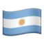 Flag: Argentina emoji on iPhone