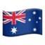 Flag: Australia emoji on iPhone