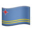 Flag: Aruba emoji PNG
