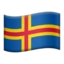 Flag: Åland Islands emoji on iPhone