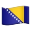 Flag: Bosnia & Herzegovina emoji on iPhone