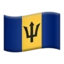 Flag: Barbados emoji on iPhone
