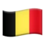 Flag: Belgium emoji on iPhone
