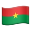 Flag: Burkina Faso emoji on iPhone