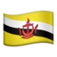 Flag: Brunei emoji on iPhone