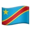 Flag: Congo - Kinshasa emoji on iPhone