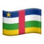 Flag: Central African Republic emoji on iPhone
