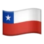 Flag: Chile emoji on iPhone