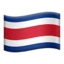 Flag: Costa Rica emoji on iPhone