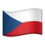 Flag: Czechia emoji on iPhone