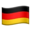 Flag: Germany emoji, Apple design