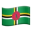 Flag: Dominica emoji on iPhone