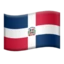 Flag: Dominican Republic emoji on iPhone