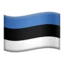Flag: Estonia emoji on iPhone