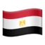 Flag: Egypt emoji on iPhone