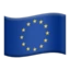 Flag: European Union emoji on iPhone