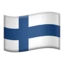 Flag: Finland emoji on iPhone