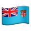 Flag: Fiji emoji on iPhone