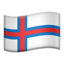 Download Flag: Faroe Islands emoji, Apple style