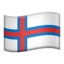 Flag: Faroe Islands emoji on iPhone