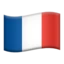 Flag: France emoji on iPhone