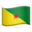 Download Flag: French Guiana emoji, Apple style