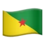 Flag: French Guiana emoji on iPhone