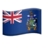 Flag: South Georgia & South Sandwich Islands emoji, Apple design