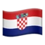 Flag: Croatia emoji on iPhone
