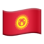 Download Flag: Kyrgyzstan emoji, Apple style