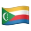 Flag: Comoros emoji on iPhone