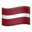 Download Flag: Latvia emoji, Apple style