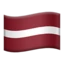 Flag: Latvia emoji, Apple design