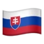Flag: Slovakia emoji, Apple design