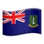 Flag: British Virgin Islands emoji on iPhone