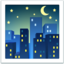 Night with Stars emoji, Apple design