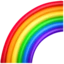 Rainbow emoji on iPhone