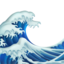Water Wave emoji, Apple design