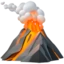 Volcano emoji, Apple design