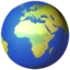 Globe Showing Europe-Africa emoji on iPhone