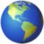Globe Showing Americas emoji PNG