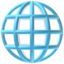 Download Globe With Meridians emoji, Apple style