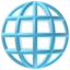 Globe With Meridians emoji, Apple design