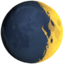Waxing Crescent Moon emoji, Apple design