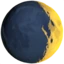 Waxing Crescent Moon emoji on iPhone