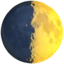 First Quarter Moon emoji on iPhone
