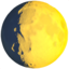Waxing Gibbous Moon emoji, Apple design